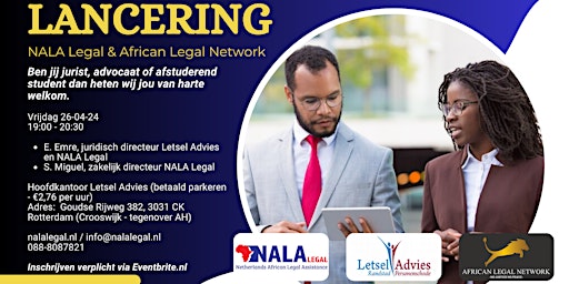 Imagen principal de Lancering NALA Legal & African Legal Network