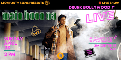 Imagem principal do evento Drunk Bollywood LIVE!