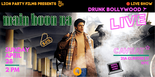 Imagem principal do evento Drunk Bollywood LIVE!