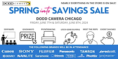 Spring into Savings Sale at Dodd Camera Chicago primary image