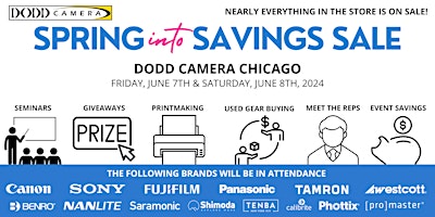 Spring into Savings Sale at Dodd Camera Chicago