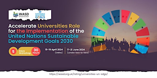 Primaire afbeelding van Accelerate Universities Role for the Implementation of the UN SDGs 2030