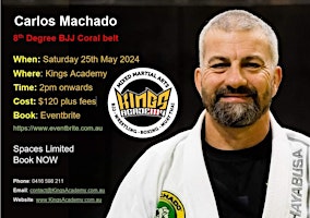 Image principale de Carlos Machado BJJ Seminar