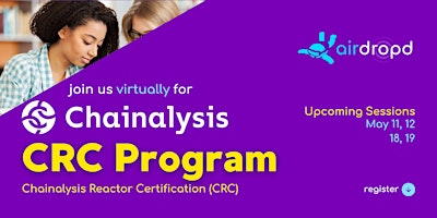 Airdropd x Chainalysis Reactor Certification (CRC) primary image
