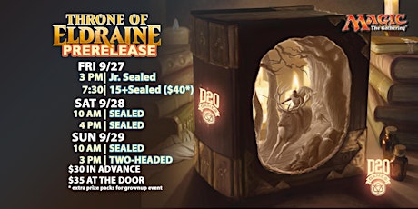 Fri 15+ Throne of Eldraine Prerelease primary image