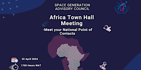 Imagen principal de SGAC Africa; Town Hall Meeting; Charting the future together.