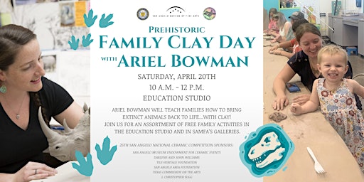 Imagem principal do evento Family Clay Day: Prehistoric Clay Day