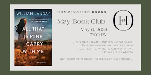 May Book Club: All That Is Mine I Carry With Me by William Landay  primärbild