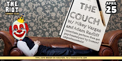Primaire afbeelding van The Riot presents "The Couch" with Mikey Vargas and Adam Radliff