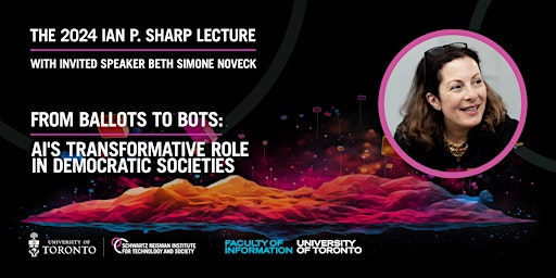Imagem principal do evento Ian P. Sharp Lecture featuring Beth Simone Noveck