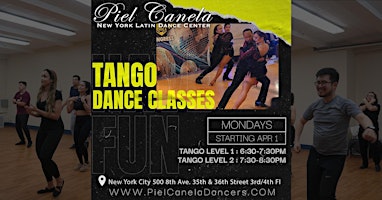 Imagem principal de Tango Dance Class,  Level 2  Advanced-Beginner