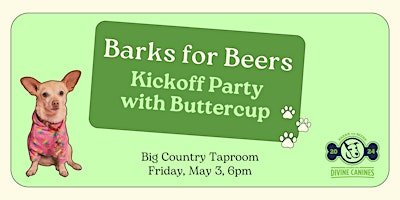 Immagine principale di Barks for Beers Kickoff Party 