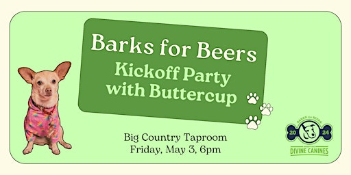 Immagine principale di Barks for Beers Kickoff Party 