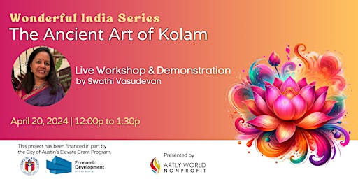 Imagem principal do evento Wonderful India Series: The Ancient Art of Kolam