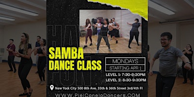 Primaire afbeelding van Samba Dance Class, Level 1 Beginner