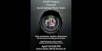 Immagine principale di ASMP Oregon Presents Speed Dating Photo Style 