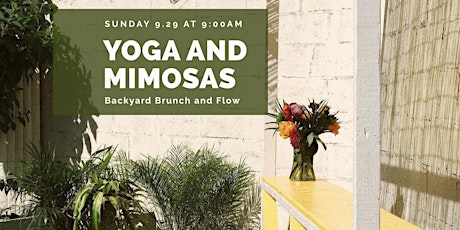 Yoga and Mimosas: Backyard Brunch and Flow primary image