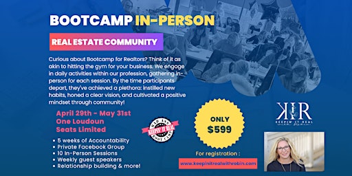 Image principale de BadAss Bootcamp for the Real Estate Community (In-Person)