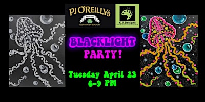 Immagine principale di Black Light Paint N Sip Party at PJ O'Reilly's Clearwater Beach 