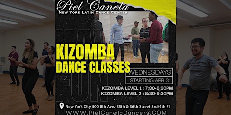 Kizomba Dance Class, Level 1 Beginner