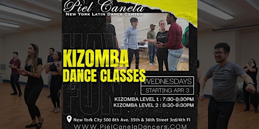 Imagem principal de Kizomba Dance Class, Level 2  Advanced - Beginner