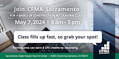 CFMA Education - The Basics of Construction Accounting Class primary image