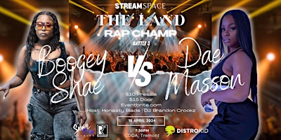 Primaire afbeelding van StreamSpace Presents: The Land Rap Champ Vol. III at CODA