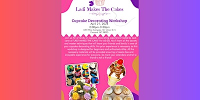 USVI Wine Co & Ladi Makes the Cakes Presents: A Cupcake Workshop primary image