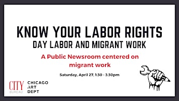 Imagem principal do evento Public Newsroom 155: Know Your Rights — Day Labor and Migrant Work