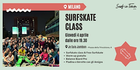Corsi di Surfskate Milano - tutti i livelli primary image