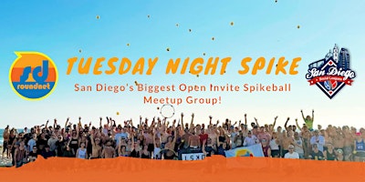 Primaire afbeelding van Tuesday Night Spike with SD Roundnet, SD's Biggest Spikeball Community!