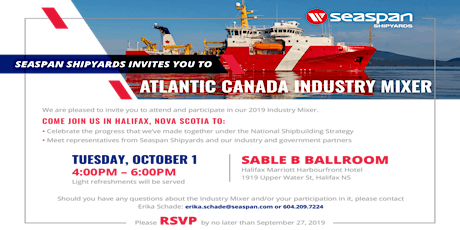 Seaspan Shipyards - Atlantic Canada Industry Mixer primary image
