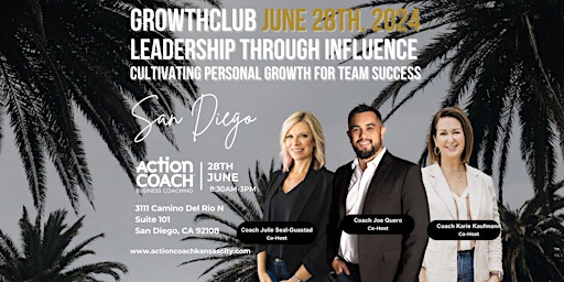 Immagine principale di GrowthCLUB San Diego: 90 Day Business Planning Event - June 28th 