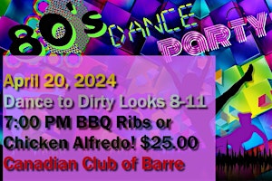 Imagem principal do evento 80'S Dinner Dance Party