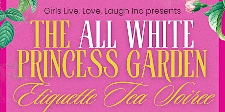 All White Princess Garden Etiquette Tea Soiree