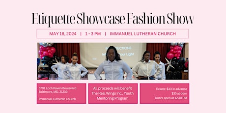 The Real Wings 8th Annual Etiquette Showcase Fashion Show