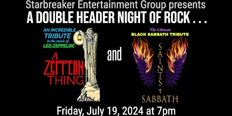 A Double Header Night of Rock: Tributes to Led Zeppelin and Black Sabbath