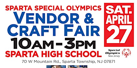 Sparta Special Olympics Spring 2024 Vendor & Craft Fair