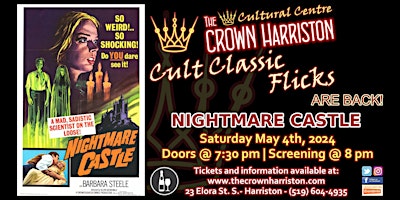 Nightmare Castle screening at  the Cult Classic Flicks primary image