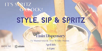 Imagem principal do evento Spritz O'Clock with House of Puff at Etain