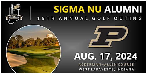 Primaire afbeelding van 2024 Purdue Sigma Nu Alumni Golf Outing