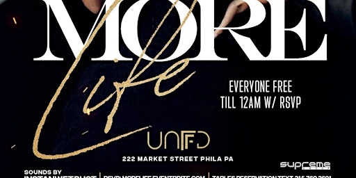 Primaire afbeelding van Memorial Day Weekend #MoreLife Saturday May 25th FRAME 10p-2a FREE w/RSVP