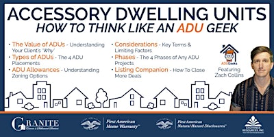 Primaire afbeelding van Accesory Dwelling Units - How to think like an ADU Geek