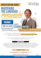 Imagem principal do evento Mastering The Language of Persusion with Ed Hatch