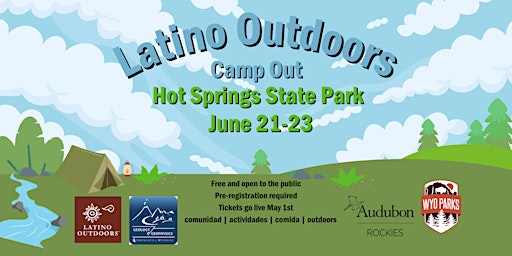 Imagem principal do evento Latino Outdoors Wyoming | Hot Springs State Park  Summer Campout