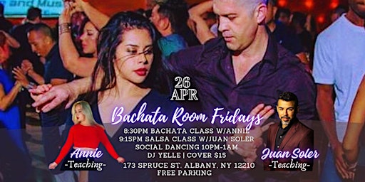 Immagine principale di Bachata Room Fridays: Bachata & Salsa Vibes! 