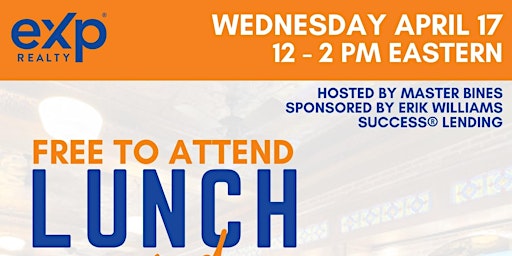 Imagem principal do evento 4/17/24 - Charleston Agents- Lunch N Learn 12-2pm