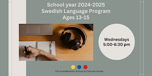 Primaire afbeelding van Swedish for ages 13-15, School year 2024-2025 (Virtual)