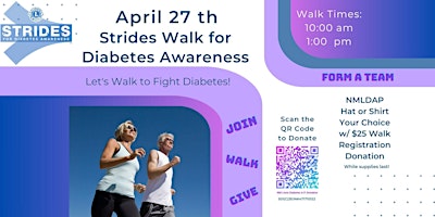 Image principale de Strides for Diabetes Awareness Walk