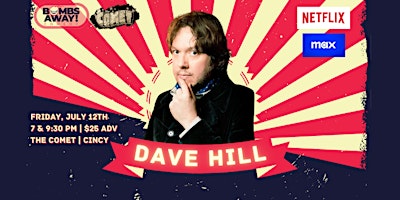 Imagem principal do evento Dave Hill | Comedy @ The Comet